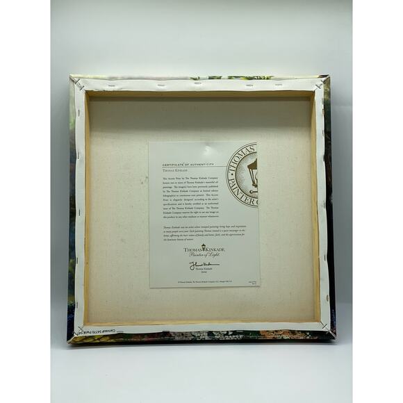 Thomas Kinkade Studios Follow Yellow Brick Road 14 x 14 Canvas Wrap Wizard Of Oz - Picture 3 of 7